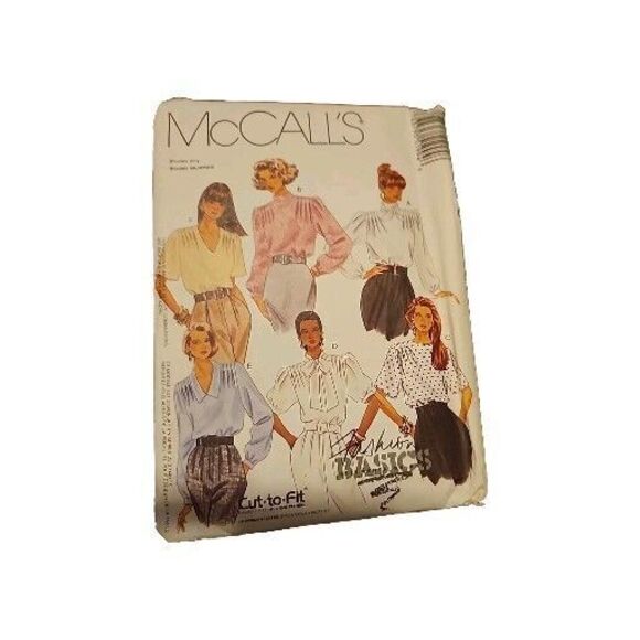 McCalls 5199 Misses Blouses & Scarf Sizes 16-18-20 F Vintage 1991 Sewing Pattern - Picture 1 of 8